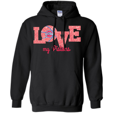 Load image into Gallery viewer, Glitter Love For Detroit Pistons Fans Hoodie Shirt