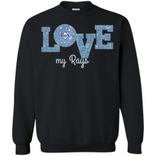 Load image into Gallery viewer, Glitter Love For Tampa Bay Rays Fans Sweatshirt