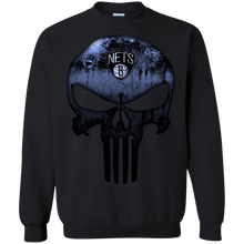 Load image into Gallery viewer, Brooklyn Nets Basketball The Punisher Skull Sweatshirt