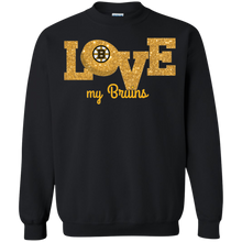Load image into Gallery viewer, Glitter Love For Boston Bruins Fans Sweatshirt