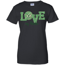 Load image into Gallery viewer, Glitter Love For Milwaukee Bucks Fans T-Shirt For Women
