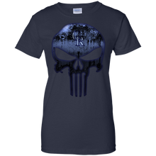 Load image into Gallery viewer, Colorado Rockies Baseball The Punisher Skull T-Shirt For Women