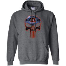 Load image into Gallery viewer, Cincinnati Bengals Football The Punisher Skull Hoodie Shirt