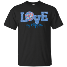 Load image into Gallery viewer, Glitter Love For La Clippers Fans T - Shirt For Men