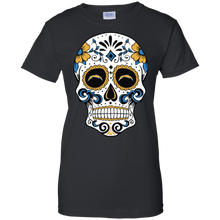 Load image into Gallery viewer, Los Angeles Chargers Sugar Skull T-Shirt For Women