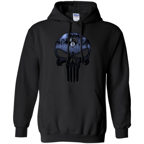 Brooklyn Nets Basketball The Punisher Skull Hoodie Shirt